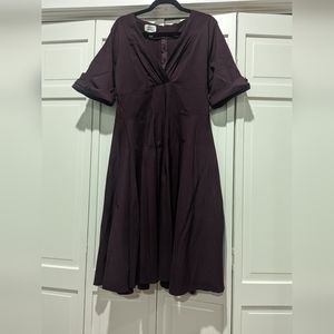 Unique Vintage Plum Dress Size 18